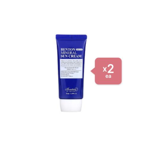 Benton - Skin Fit Mineral Sun Cream SPF50+/PA++++ - 50ml (2ea) set Benton - Skin Fit Mineral Sun Cream SPF50+/PA++++ - 50ml (2ea) set
