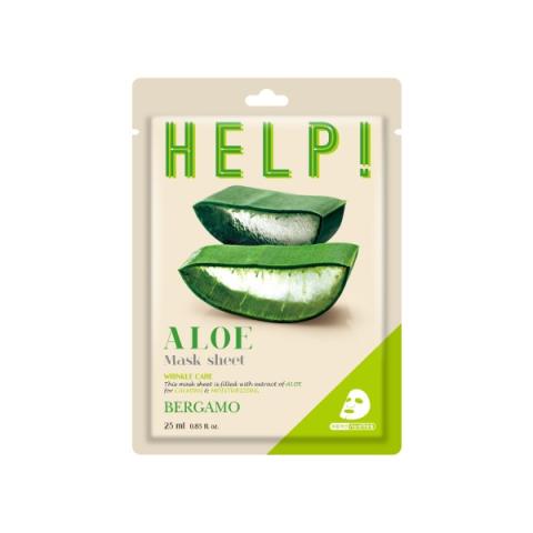 Bergamo - Aider! Paquet de masques - 1pièce - Aloe Bergamo - Aider! Paquet de masques - 1pièce - Aloe