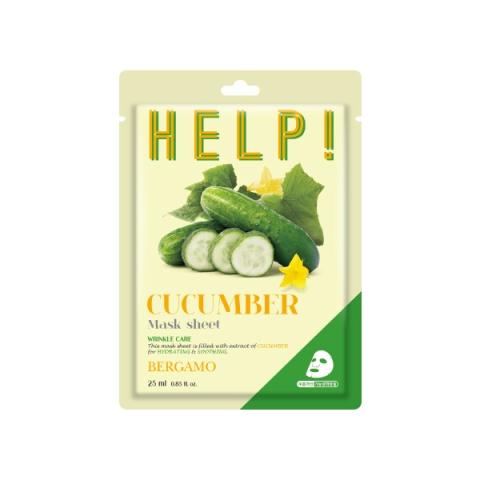 Bergamo - Aider! Paquet de masques - 1pièce - Cucumber Bergamo - Aider! Paquet de masques - 1pièce - Cucumber