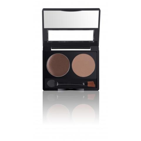 BrowFx - Boitier à poudre (Châtain Foncé) Brow Powder & Wax Duo BrowFx - Boitier à poudre (Châtain Foncé) Brow Powder & Wax Duo