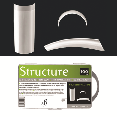 Capsule Structure semi-transparentes - 100 tips Beauty Nails Capsule Structure semi-transparentes - 100 tips Beauty Nails