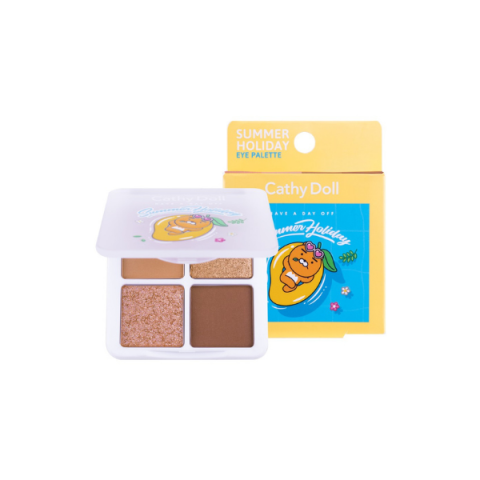 Cathy Doll - Kakao Friends Palette yeux vacances d'été - 6g - Cathy Doll - Kakao Friends Palette yeux vacances d'été - 6g -