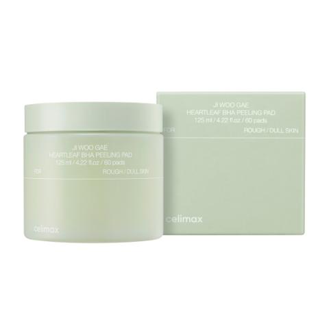 CELIMAX - Tampon exfoliant Ji Woo Gae Heartleaf BHA - 60pcs