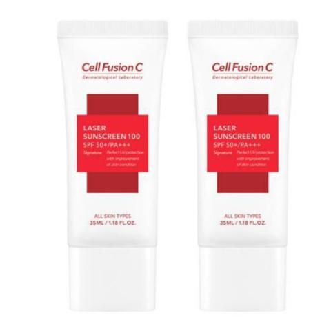 Cell Fusion C - Écran solaire laser 100 SPF50 + PA +++ - 2pièces Cell Fusion C - Écran solaire laser 100 SPF50 + PA +++ - 2pièces