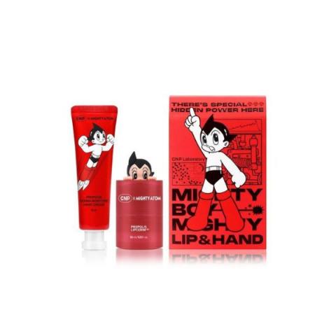 CNP LABORATORY - Coffret Lipcerin et crème pour les mains à la propolis (édition Mighty Atom) - 15ml + 30ml CNP LABORATORY - Coffret Lipcerin et crème pour les mains à la propolis (édition Mighty Atom) - 15ml + 30ml