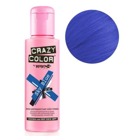 Coloration semi-permanente Blue sky CRAZY COLOR 100ML Coloration semi-permanente Blue sky CRAZY COLOR 100ML