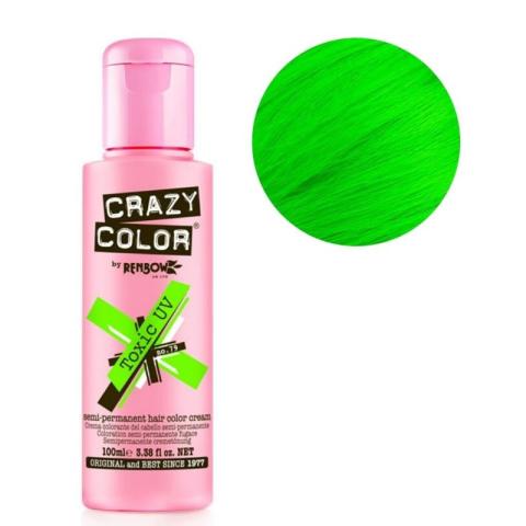 Coloration semi-permanente vert Neo Toxic CRAZY COLOR 100ML Coloration semi-permanente vert Neo Toxic CRAZY COLOR 100ML