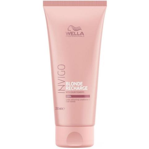 Conditionneur raviveur de couleur blond froid Invigo Blonde Recharge Wella 200ML Conditionneur raviveur de couleur blond froid Invigo Blonde Recharge Wella 200ML