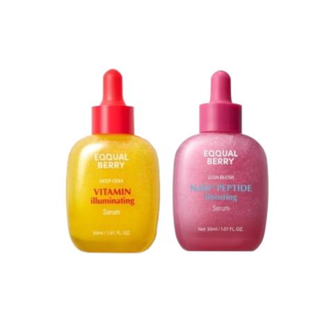 EQQUALBERRY - Vitamin Illuminating Serum - 30ml (1ea) + NAD+ Peptide Boosting Serum - 30ml (1ea) Set EQQUALBERRY - Vitamin Illuminating Serum - 30ml (1ea) + NAD+ Peptide Boosting Serum - 30ml (1ea) Set