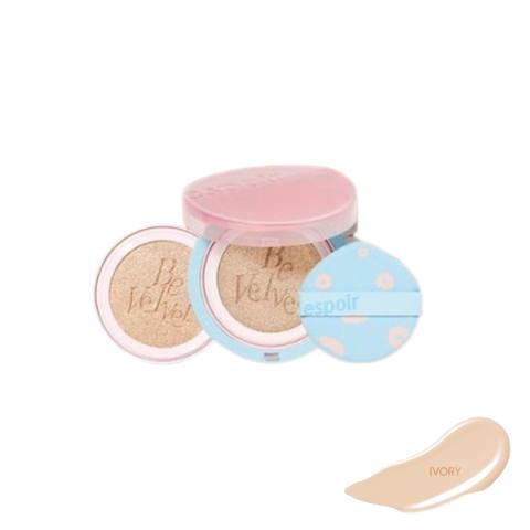 eSpoir - Housse de coussin en velours Pro Tailor Be avec recharge SPF34 PA++ (version fleur de cerisier) - 13g*2ea - 21 Ivory eSpoir - Housse de coussin en velours Pro Tailor Be avec recharge SPF34 PA++ (version fleur de cerisier) - 13g*2ea - 21 Ivory