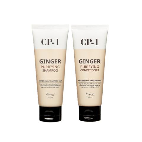 Esthetic House - CP-1 Ginger Purifying Shampoo - 100ml (1ea) + Conditioner - 100ml (1ea) Set Esthetic House - CP-1 Ginger Purifying Shampoo - 100ml (1ea) + Conditioner - 100ml (1ea) Set