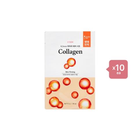 Etude House 0.2 Therapy Air Mask (New) - 1pc - Collagen (10ea) Set Etude House 0.2 Therapy Air Mask (New) - 1pc - Collagen (10ea) Set