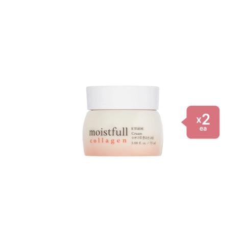 Etude House Moistfull Collagen Cream - 75ml (New Version) (2ea) Set Etude House Moistfull Collagen Cream - 75ml (New Version) (2ea) Set