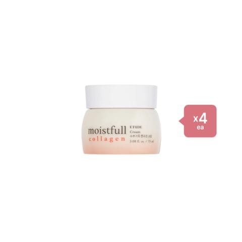 Etude House Moistfull Collagen Cream - 75ml (New Version) (4ea) Set Etude House Moistfull Collagen Cream - 75ml (New Version) (4ea) Set