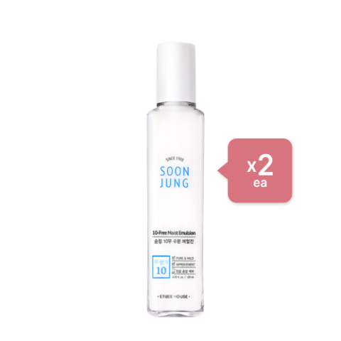 Etude House - Soon Jung 10-Free Moist Emulsion - 130ml (2ea) Set Etude House - Soon Jung 10-Free Moist Emulsion - 130ml (2ea) Set
