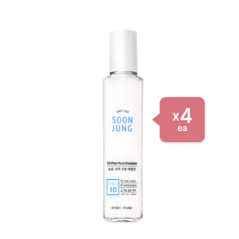 Etude House - Soon Jung 10-Free Moist Emulsion - 130ml (4ea) Set
