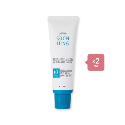 Etude House Soon Jung 10-Panthensoside Cica Balm - 50ml (2ea) Set Etude House Soon Jung 10-Panthensoside Cica Balm - 50ml (2ea) Set