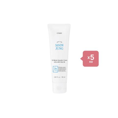 Etude House Soon Jung 2x Barrier Intensive Cream - 60ml (5ea) Set Etude House Soon Jung 2x Barrier Intensive Cream - 60ml (5ea) Set