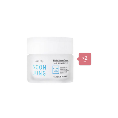 Etude House Soon Jung Hydro Barrier Cream - 75ml (2ea) Set Etude House Soon Jung Hydro Barrier Cream - 75ml (2ea) Set