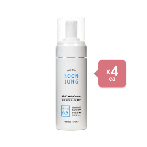 Etude House - Soon Jung pH 6.5 Whip Cleanser (4ea) Set Etude House - Soon Jung pH 6.5 Whip Cleanser (4ea) Set