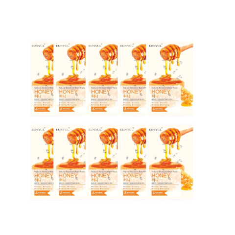 EUNYUL - Pack masque hydratant naturel - Miel - 10pièces