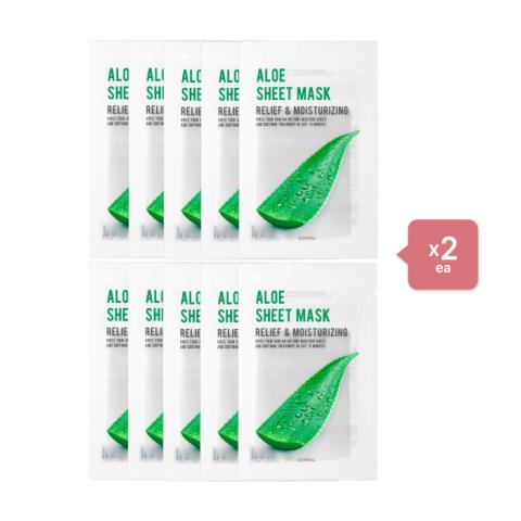 EUNYUL Purity Aloe Sheet Mask - 10pcs (2ea) Set EUNYUL Purity Aloe Sheet Mask - 10pcs (2ea) Set