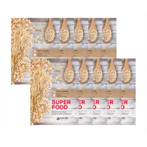 EYENLIP - Masque Super Alimentaire - 10pièces - Oats EYENLIP - Masque Super Alimentaire - 10pièces - Oats