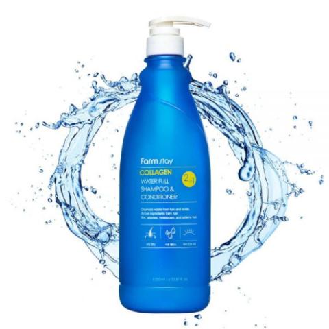 Farm Stay - Collagen Water Full Shampoo & Conditioner - 530ml Farm Stay - Collagen Water Full Shampoo & Conditioner - 530ml