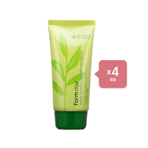 Farm Stay - Green Tea Seed Moisture Sun Cream (4ea) Set Farm Stay - Green Tea Seed Moisture Sun Cream (4ea) Set