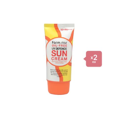 Farm Stay Oil Free UV Defence Sun Cream SPF50+ PA+++ - 70ml (2ea) Set Farm Stay Oil Free UV Defence Sun Cream SPF50+ PA+++ - 70ml (2ea) Set