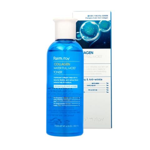 Farm Stay - Toner humide à l'eau de collagène - 200 ml Farm Stay - Toner humide à l'eau de collagène - 200 ml