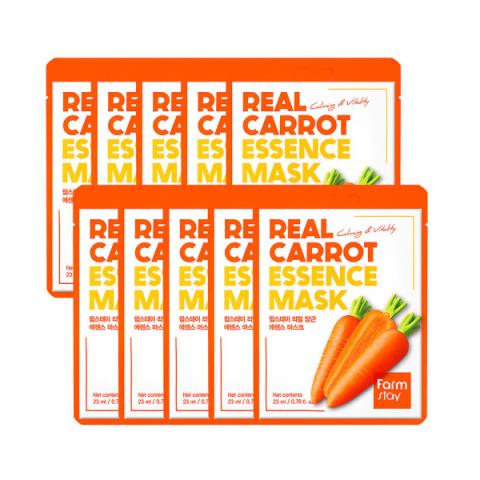 Farm Stay - Véritable Masque Essence Carotte - 23ml*10pièces Farm Stay - Véritable Masque Essence Carotte - 23ml*10pièces