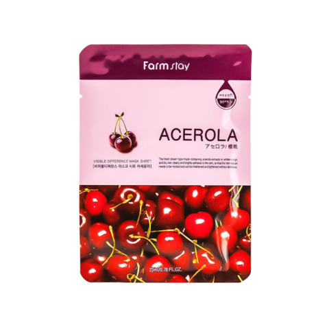 Farm Stay - Visible Difference Feuille de masque - Acerola - 1pièce