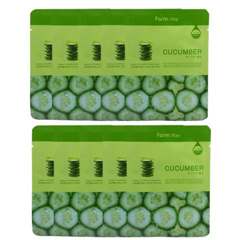 Farm Stay - Visible Difference Feuille de masque - Cucumber - 10pièce