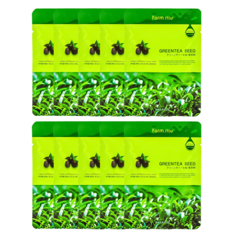 Farm Stay - Visible Difference Feuille de masque - Greentea Seed - Farm Stay - Visible Difference Feuille de masque - Greentea Seed -
