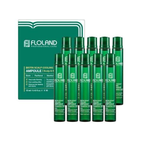 Floland - Ampoule de refroidissement du cuir chevelu à la biotine... Floland - Ampoule de refroidissement du cuir chevelu à la biotine...