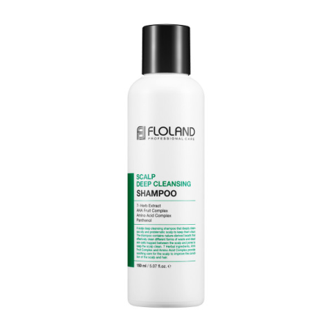 Floland - Shampooing nettoyant en profondeur du cuir chevelu - 150ml Floland - Shampooing nettoyant en profondeur du cuir chevelu - 150ml