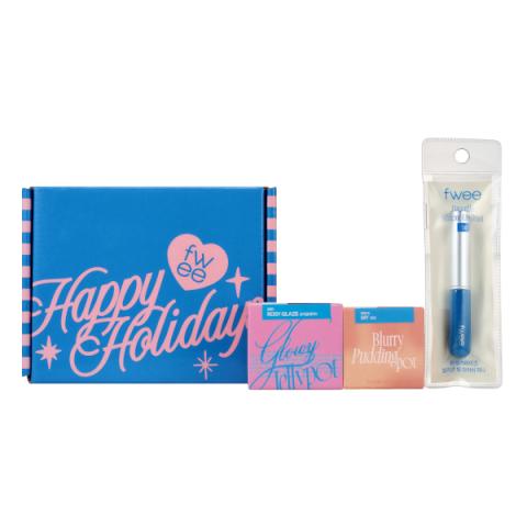 Fwee - Coffret de Noël (Pot de gelée lumineuse + Pot de pudding flou + Mini pinceau à lèvres) - 1 Set (3 articles) Fwee - Coffret de Noël (Pot de gelée lumineuse + Pot de pudding flou + Mini pinceau à lèvres) - 1 Set (3 articles)