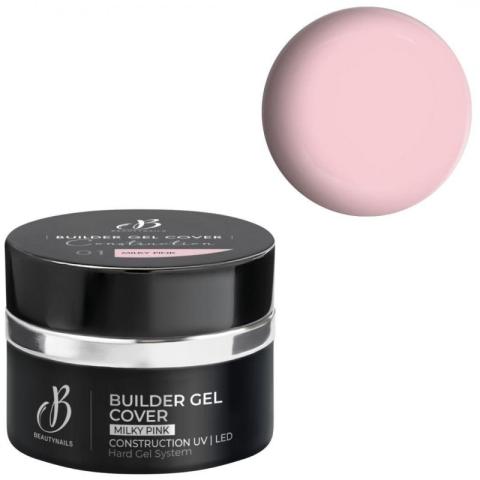 Gel de construction Builder gel cover 01 Milky Pink Beauty Nails 15g Gel de construction Builder gel cover 01 Milky Pink Beauty Nails 15g