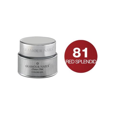 Gel couleur 81 red splendid Glamour Nails 5ML Gel couleur 81 red splendid Glamour Nails 5ML