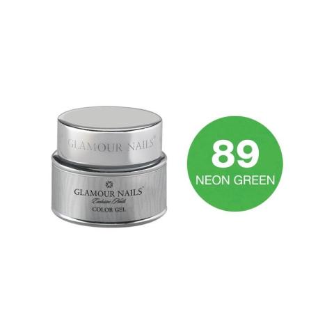 Gel couleur 89 neon green Glamour Nails 5ML
