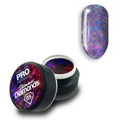 Gel holographique Shimmer Diamonds n°5 Mollon Pro Gel holographique Shimmer Diamonds n°5 Mollon Pro