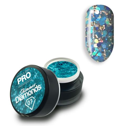 Gel holographique Shimmer Diamonds n°7 Mollon Pro Gel holographique Shimmer Diamonds n°7 Mollon Pro