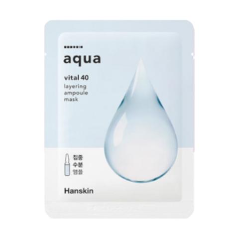 Hanskin - Vital 40 Masque Ampoule à Couches - Aqua - 1pièce Hanskin - Vital 40 Masque Ampoule à Couches - Aqua - 1pièce