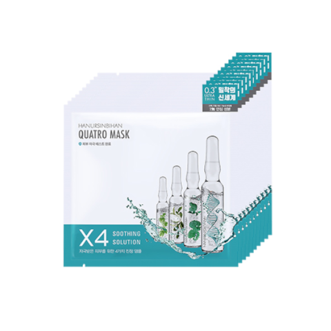 HANURSINBIHAN - Quatro Mask Soothing Solution - 27g x 10ea HANURSINBIHAN - Quatro Mask Soothing Solution - 27g x 10ea