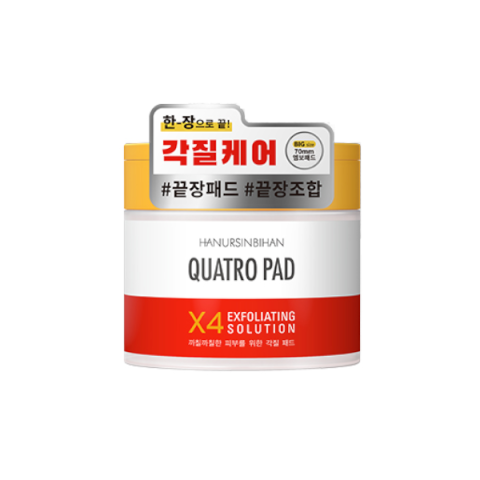 HANURSINBIHAN - Quatro Solution Exfoliante Pad - 70ea, 195ml