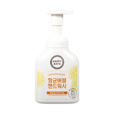 HAPPY BATH - Bulle antibactérienne pour les mains - Citron et...