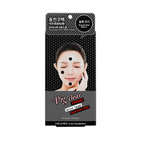 Holika Holika - Paquet de bandes de pores à points noirs clairs et Holika Holika - Paquet de bandes de pores à points noirs clairs et
