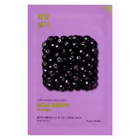 Holika Holika - pure Essence, Feuille de masque - Baie d'açai - 1pièce