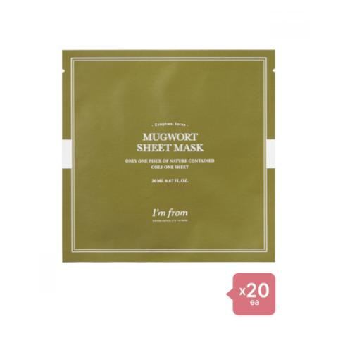 I'm From - Mugwort Sheet Mask - 1pc (20ea) Set I'm From - Mugwort Sheet Mask - 1pc (20ea) Set